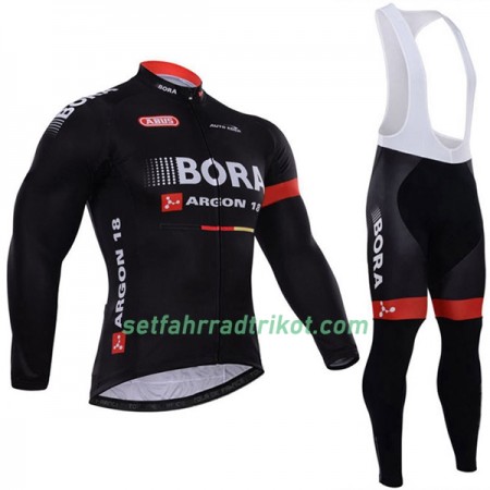 Radbekleidung Radtrikot Langarm + Lang Trägerhose 2017 Bora-Hansgrohe Damen N003